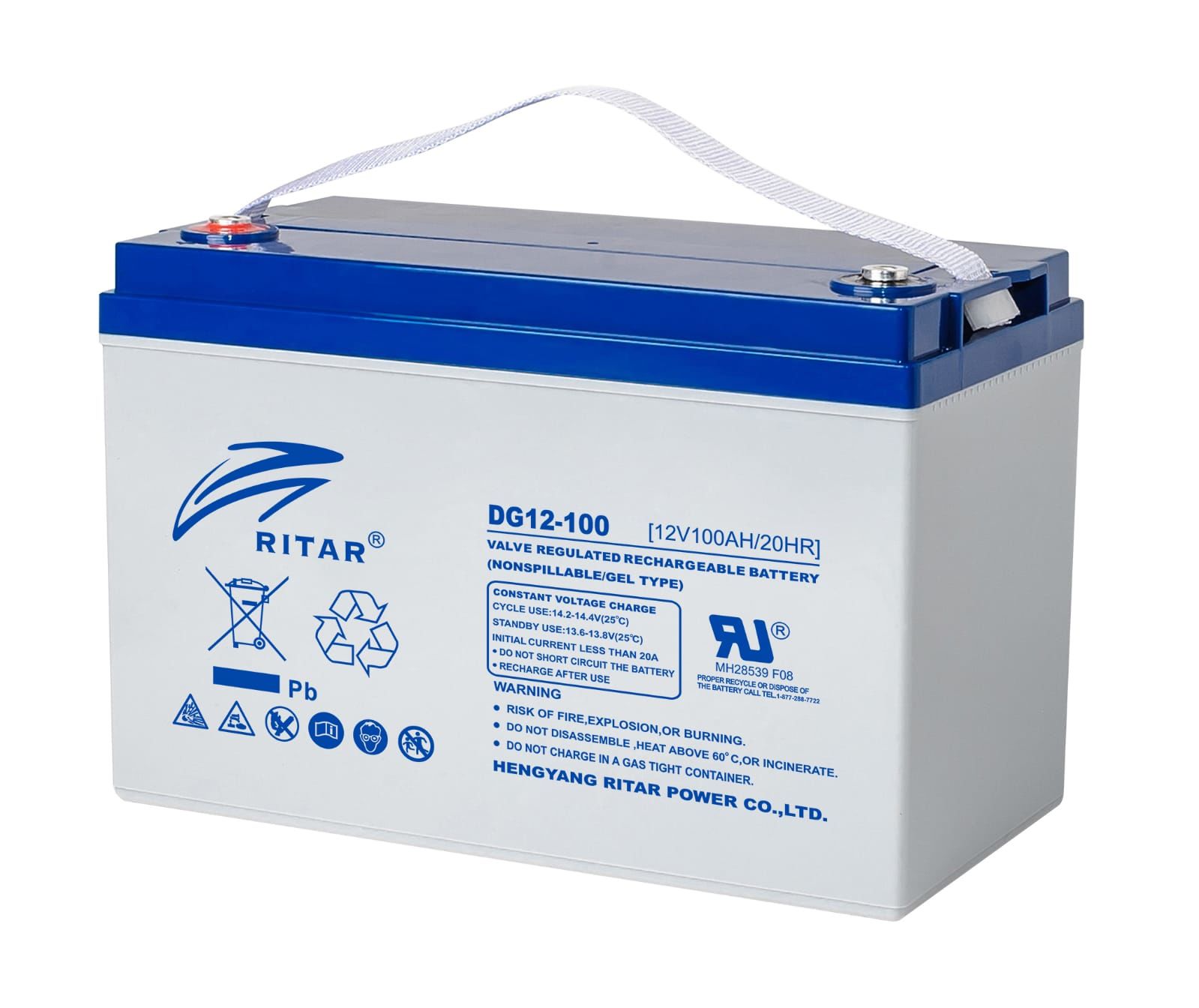 Ritar 12V 100Ah Jel Akü - DG12-100